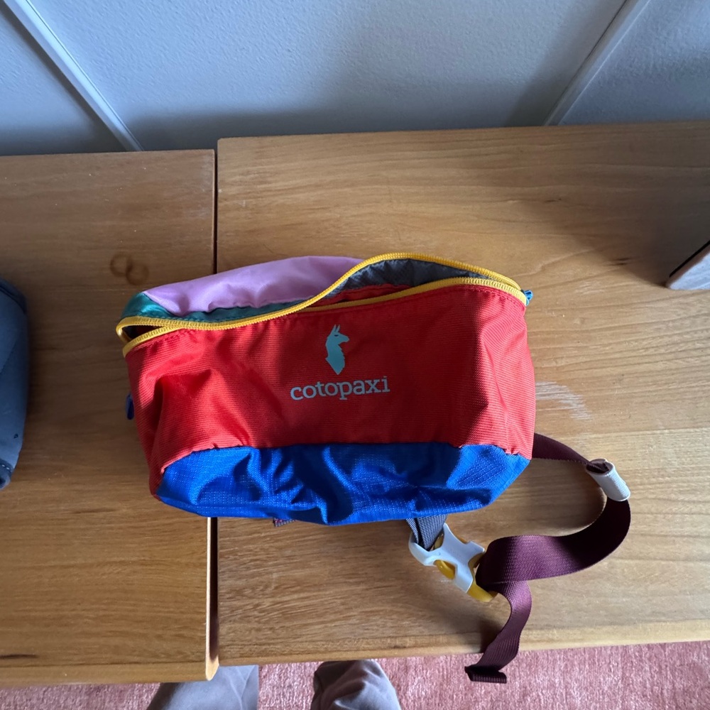 Cotopaxi Colorful Hip Pack with Red and Blue